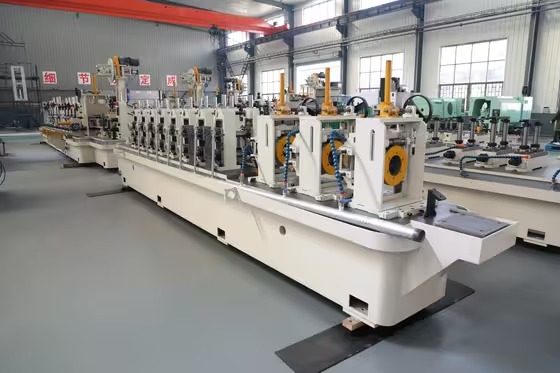 Large-diameter tube mill line assembled inside the Zhongyue factory